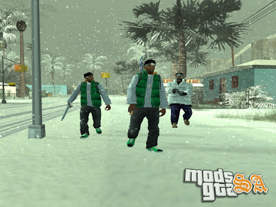 Pack de Inverno - Neve para GTA San Andreas